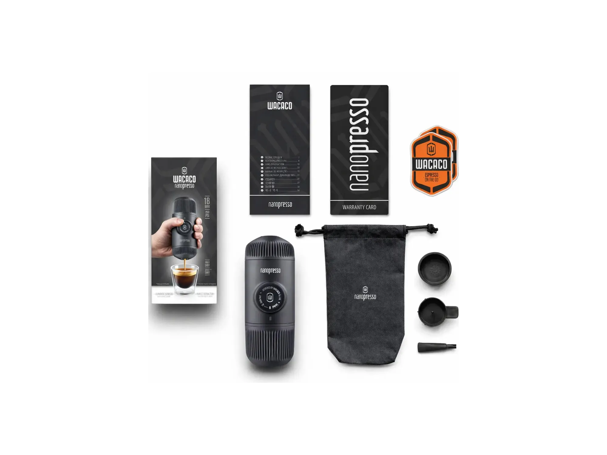 Wacaco Nanopresso | Hordozható manuális eszpresszófőző | SNAILER®