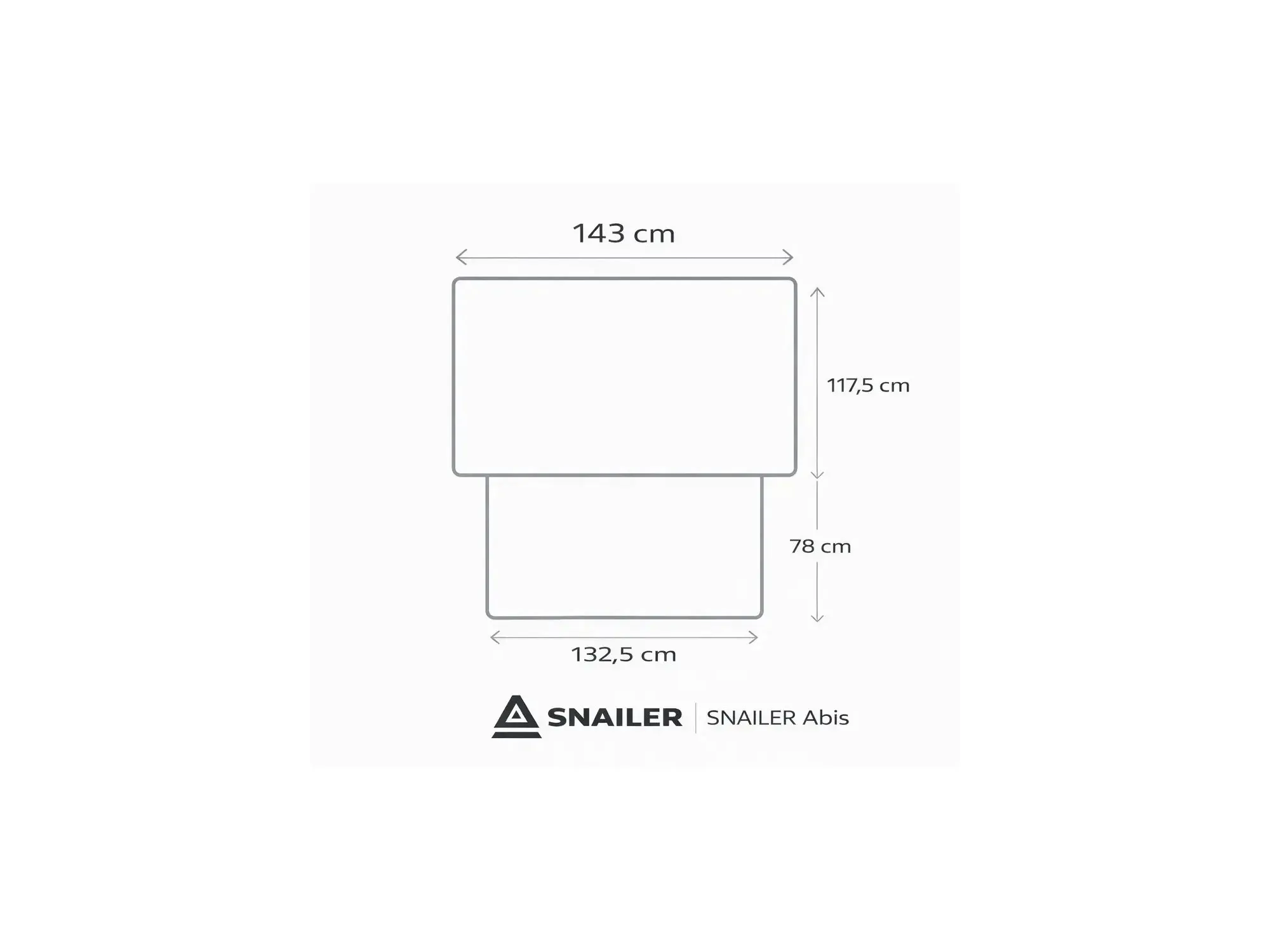 SNAILER® Abis - keményhéjú, oldalra nyíló tetősátor